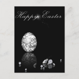 Postal Festiva Huevo de Pascua Brillante - Postcard