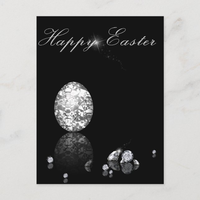 Postal Festiva Huevo de Pascua Brillante - Postcard (Anverso)