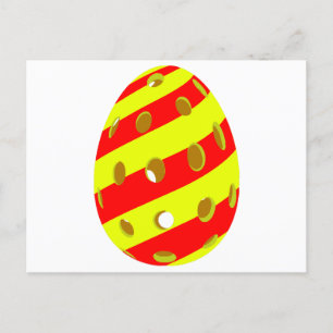 Postal Festiva Huevo de Pascua de Baloncesto