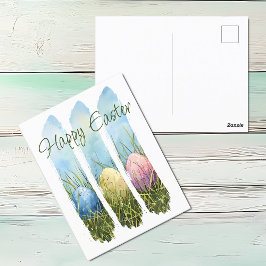 Postal Festiva Huevo de Pascua de Brocha de Cepa de Agua