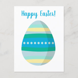 Postal Festiva Huevo de Pascua Feliz personalizable