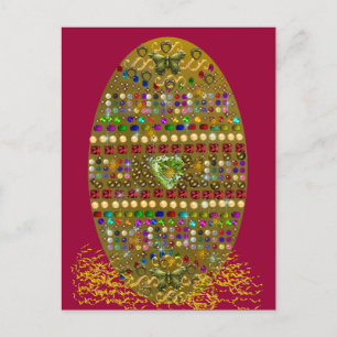 Postal Festiva Huevo de Pascua Jeweled