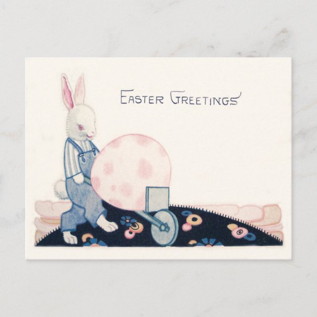 Postal Festiva Huevo de Ruedas de Semana Santa de los Granjeros d (Anverso)