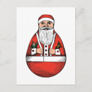 Postal Festiva Huevo santa vintage
