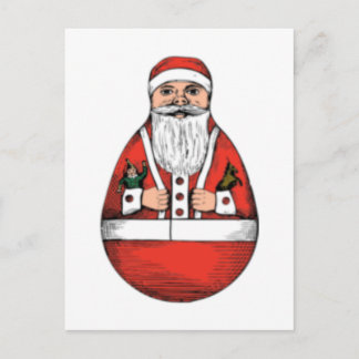 Postal Festiva Huevo santa vintage