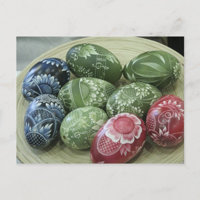 Postal Festiva Huevos de Pascua (Anverso)