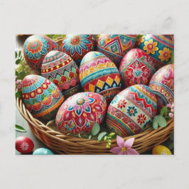 Postal Festiva Huevos de Pascua