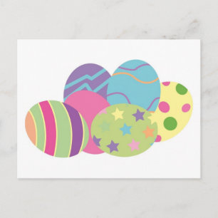 Postal Festiva Huevos de Pascua