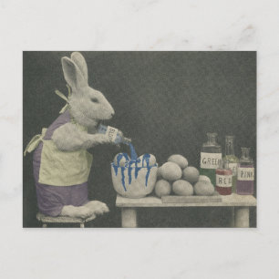 Postal Festiva Huevos moribundos de Pascua