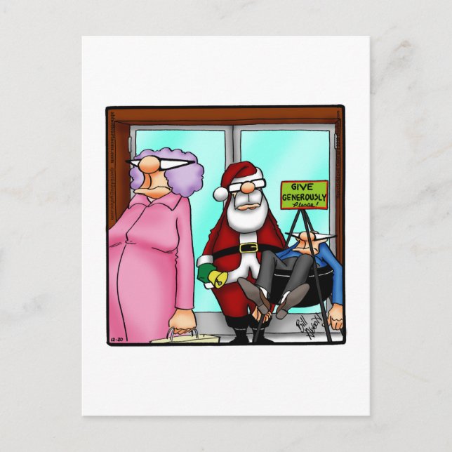 Postal Festiva Humor de Navidades divertidos y especulaciones de  (Anverso)