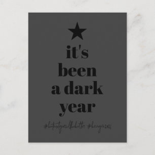 Postal Festiva Humor superficial negro navideño en 2020