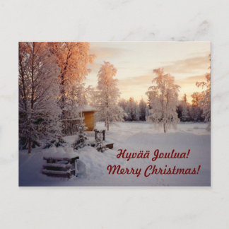 Postal Festiva ¡Hyvää Joulua! ¡Felices Navidad!