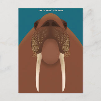 Postal Festiva I am the Walrus Postcards