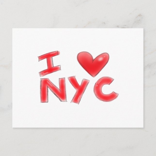 Postal Festiva I Heart NYC Classic (Anverso)