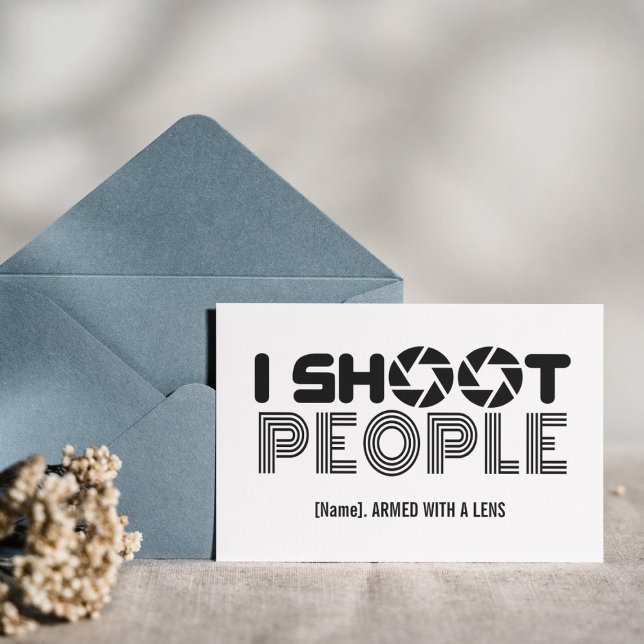 Postal Festiva I shoot people funny photographer lover quote (Subido por el creador)