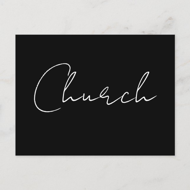 Postal Festiva Iglesia (Anverso)