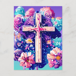 Postal Festiva Iglesia cristiana Santa Jesús Resurrección