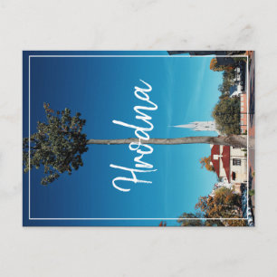 Postal Festiva Iglesia de Arquitectura de Hrodna Bielorrusia Tarj