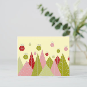 Postal Festiva Ilustracion de Navidades festivos