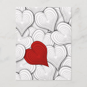 Postal Festiva Ilustracion Onion Hearts Valentine
