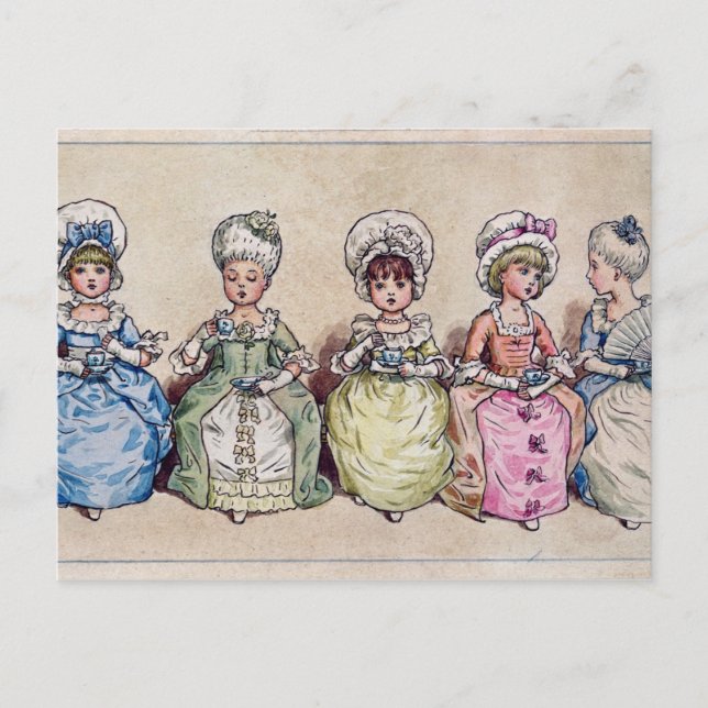 Postal Festiva Ilustracion para el "día de San Valentín del St.", (Anverso)