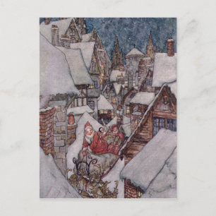 Postal Festiva ilustraciones navidades