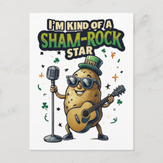 Postal Festiva I'm Kind Of A Sham-Rock Star Funny Irish