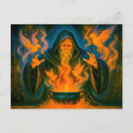 Postal Festiva Imagen de resurrección al estilo de pintura al óle