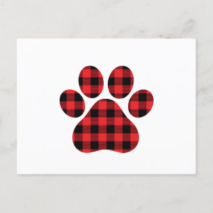 Postal Festiva Impresión de papel de plástico negro rojo