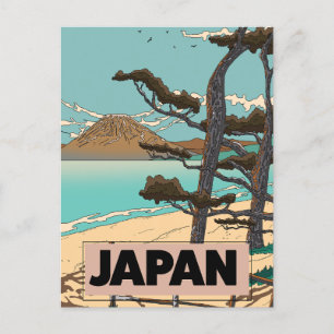 Postal Festiva Impresión de viajes de Japón