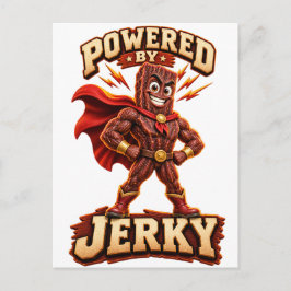 Postal Festiva Impulsado por Jerky Superhero