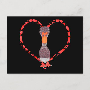 POSTAL FESTIVA INDIAN RUNNER DUCK HEART
