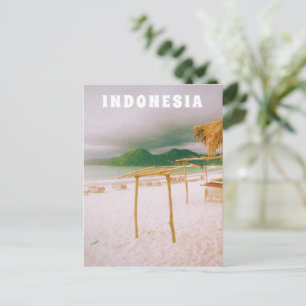 Postal Festiva Indonesia Lombok Paraíso Tropical Impreso 