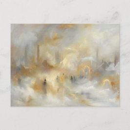 Postal Festiva Industrial Cityscape Romantic Style Postcard