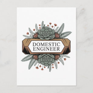 Postal Festiva Ingeniera Doméstica