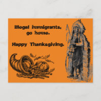 Inmigrantes ilegales, vete a casa. Feliz Día de Ac