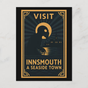 Postal Festiva Innsmouth by Moonlight - Un viaje al estilo Art De