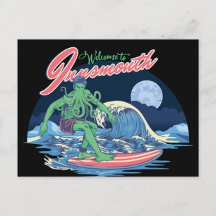 Postal Festiva Innsmouth Surfing Lovecraft