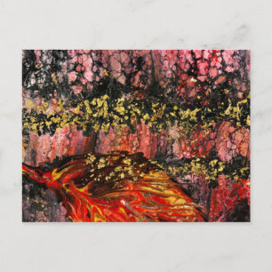 Postal Festiva Inspirado por los incendios de California, leña en