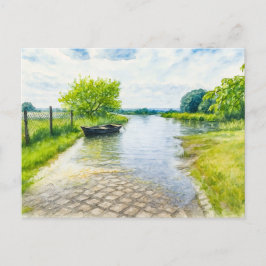 Postal Festiva Inundación primaveral Escena de Guelpe naúfar have