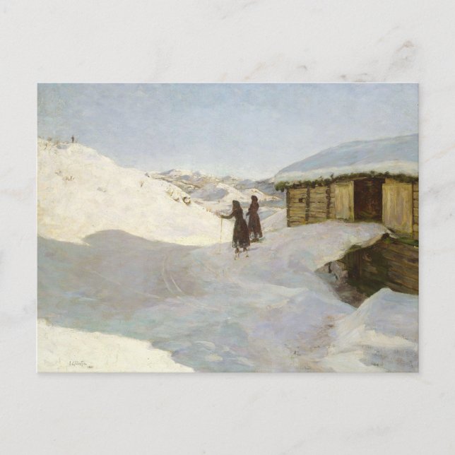 Postal Festiva Invierno en Vagsil en Telemark | Jacob Gloersen (Anverso)