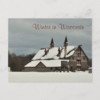 Postal Festiva Invierno en Wisconsin