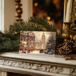 Postal Festiva Invierno nostálgico en Londres