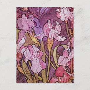 Postal Festiva Iris morado