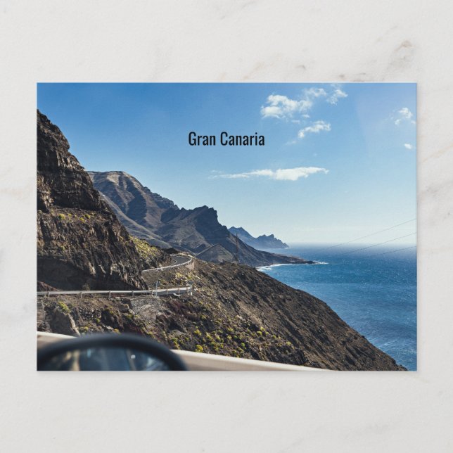 Postal Festiva Isla Canaria, España (Anverso)