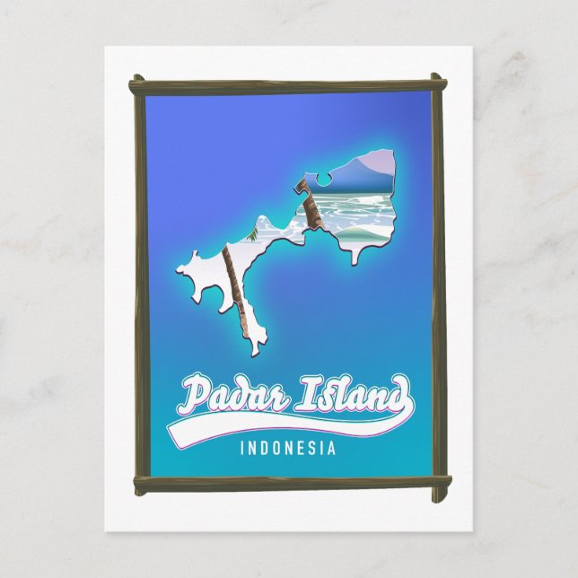 Postal Festiva Isla Padar Indonesia (Anverso)