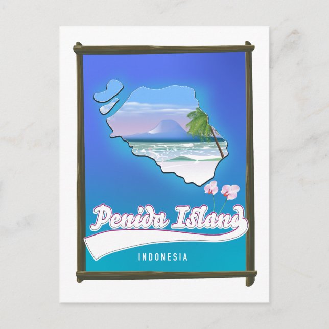 Postal Festiva Isla Penida Indonesia (Anverso)
