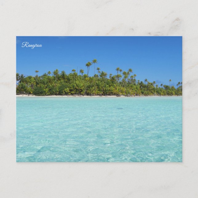 Postal Festiva Isla Tropical Rangiroa (Anverso)