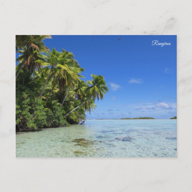 Postal Festiva isla tropical Rangiroa (Anverso)