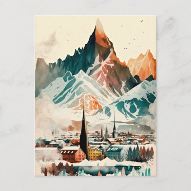 Postal Festiva Islandia (Anverso)